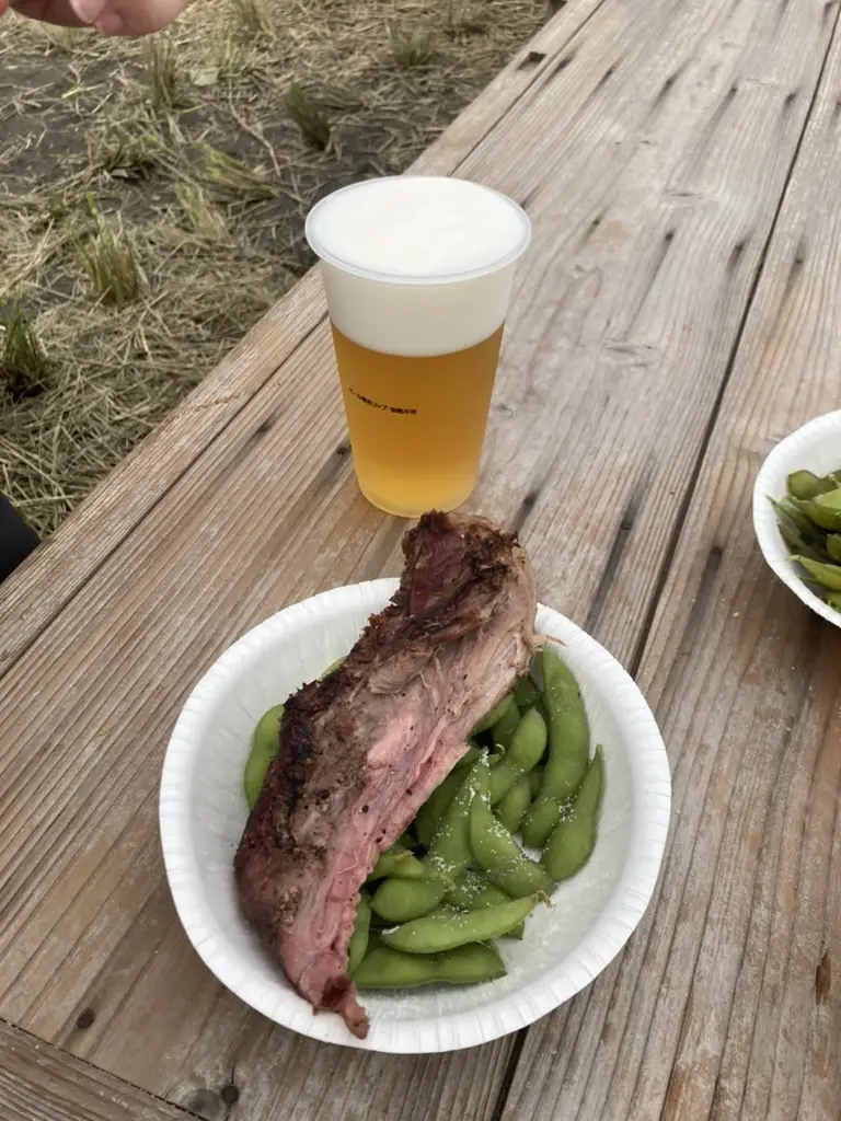 地域の催しで振る舞われた料理